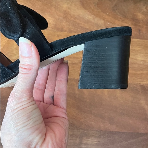 New Chelsea & Violet Black Suede Mules - Picture 5 of 13